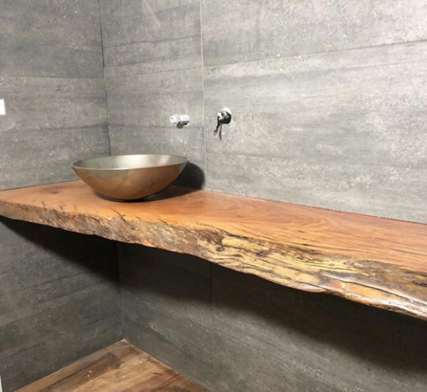 Custom Bathroom Vanity - Recycled Timber Furniture Melbourne, Yard ...